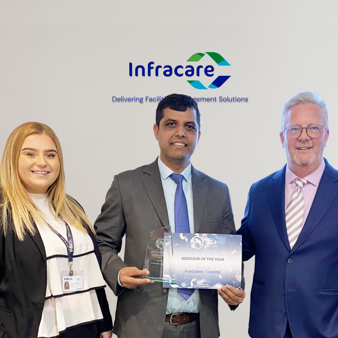 Infracare’s Soft Services Trainer wins Assessor of the Year at the BICSc Awards 2023