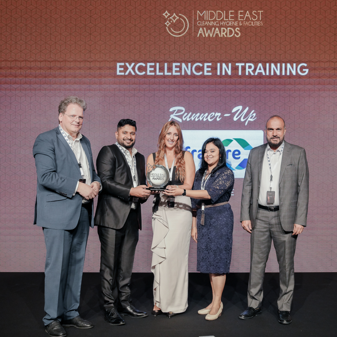 Infracare celebrates runner-up win for Excellence in Training at the MECHF Awards 2024