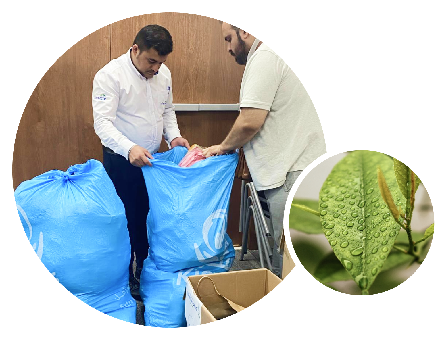 Infracare employees champion sustainability with Kiswa partnership